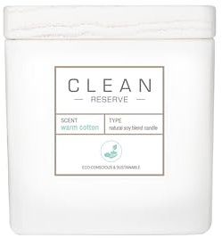 CLEAN RESERVE Home Candle Duftkerze aus natürlicher Soja-Mischung, ungiftige Premium-Kerze aus nachhaltigen Inhaltsstoffen, bis zu 40 Stunden Brenndauer, 237 ml