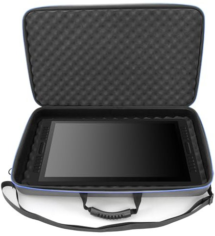 CASEMATIX Graphics Tablets Case Compatible with Wacom Cintiq Pro 22, Huion Kamvas 20 Drawing Pen Display, 22 Plus and More Writing Drawing Tablet Accessories up to 22 Inches, Includes Carry Strap