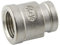 Raccordi – Manicotto di riduzione in acciaio inox – Manicotto di riduzione rotondo (materiale: acciaio inossidabile – Dimensione filettatura: Rp 2 x Rp 1)