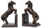 Moritz Lot de 2 serre-livres design en fonte Motif cheval 8 x 9 x 15 cm