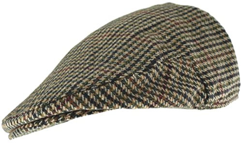 Hawkins Collection Gorra plana de lana para niños, marrón, 12-16 años