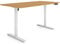ESMART Germany ETX-121WBA 160x80cm Bambus Dekor Ergonomischer Steh-Sitz-Schreibtisch Stufenlos elektrisch höhenverstellbar 73,5-123,5cm 3x Memory Aktivitätserinnerung Soft-Start/Stopp Schnelle Montage