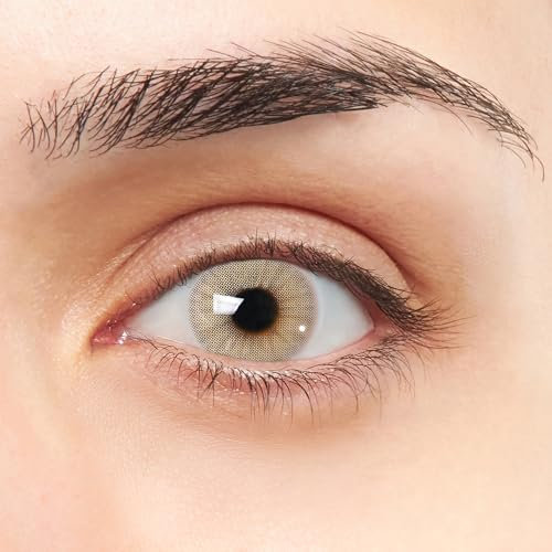 Lentillas de Contacto Color Gris con Verde Duración 1 Año + Kit de Accesorios Color Cuarzo VIP (2 Piezas) Sin Aro de Definición