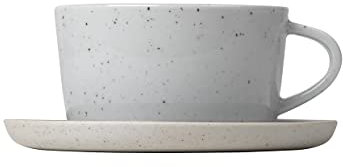 Blomus Teetassen 2er-Set Sablo, Teebecher, Steingut, Cloud, 250 ml, 64158