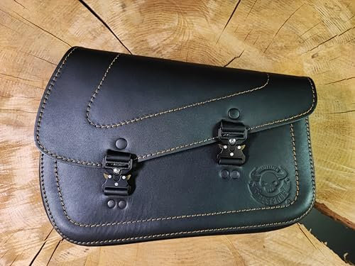 ORLETANOS Motorradtasche King Gold kompatibel mit Bobber HD Custom Chopper schwarz Biker neu Harley Davidson Sportster S Sporty Revolution 1250 T MAX Reisetasche