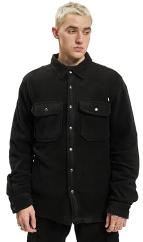 Brandit Jeff Fleece Shirt Long Sleeve, color: black, size: S