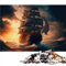 CARGIS Puzzles 1000 Teile für Erwachsene Piratenschiff Puzzle für Erwachsene und Kinder, Karton, Jigsaw, Cartoon, 1000 Stück, 1 Set, 1 Puzzle, 26x38cm, 4+ Jahre