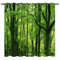 YUANZU Wald Vorhänge Natur Frisches Grünes Blatt Wald Wilde Szene Druck Ösen Gardinen mit Blickdichte Vorhang Blackout Curtain Wohnzimmer Schlafzimmer Verdunkelung Fenster, 2 Stück, H 114 x B 132 cm