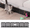 Spielzeugblocker Couch Schutz für Haustiere, Sofaschutz Katze Plastic Under Furniture Gap Protector für Sofa und Andere Möbel Geeignet (Black 24 Pack 12 Feet)