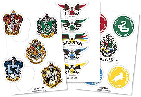 Half Moon Bay Harry Potter - Hogwarts Houses Sticker Sheet