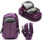 Navitech Purple Compact Camera Case Compatible with Olympus OM SYSTEM Tough TG-7 Red Waterproof Camera