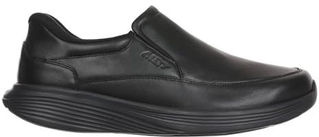 MBT SF-200 Slip On Zapatos de Uso Diario para Hombre sin Cordones. Zapatos para Caminar,anatómicas y Cómodas. Calzado Fisiológico Confort y Estabilidad con Suela balancín sin Cordones. Color Negro