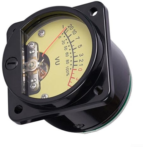 45 mm VU Pegelmesser mit LED-Hintergrundbeleuchtung für Stereo-Audio-Lautstärketests und Treiberplatine