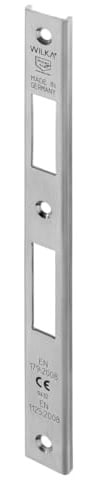 WILKA U-Schließblech Nirosta P643 24x6x245 mm, für Fluchttüren
