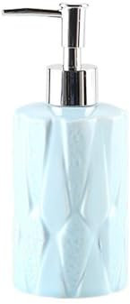 soap dispenser with pump Creative Irregular Soap Dispenser Ceramic Lotion Bottle.350ML Bathroom Shampoo Dispensing Press Bottle bathroom kitchen lotion(Blue)