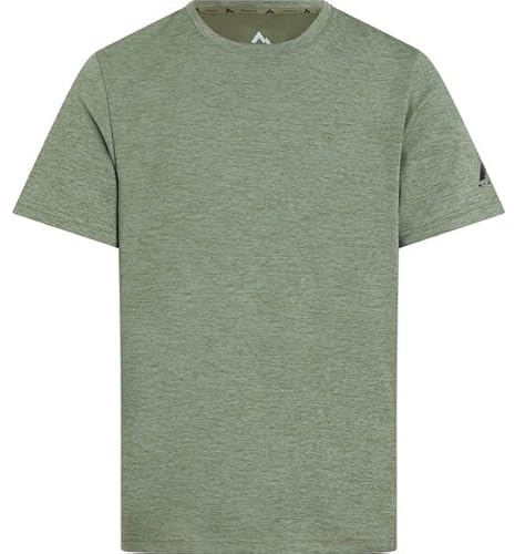 Mc Kinley Herren Hunu T-Shirt, Melange/Olive Dark, S