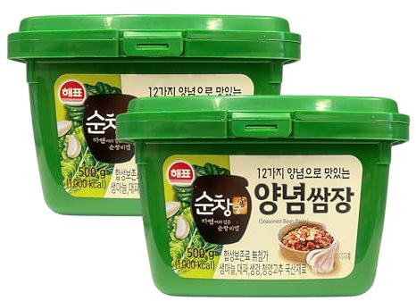 Sajo Haepyo Ssamjang 500g - Traditional Korean Seasoned Soybean Paste, Perfect for Lettuce Wraps, Dipping, and Grilled Meats, BBQ (Pack 2)