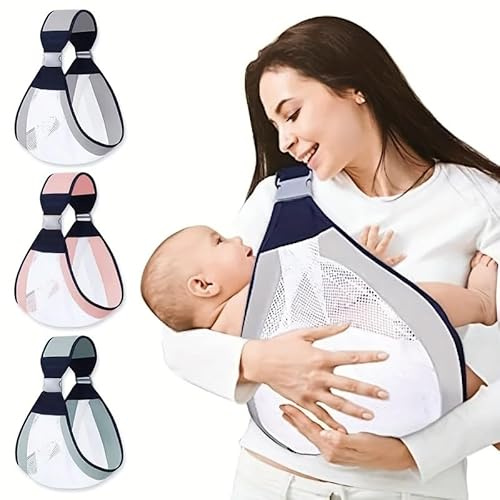 Babytrage – Babytrage – Babytrage – Seitliche Babytrage – Babytrage für Neugeborene – Babytrage (grau)