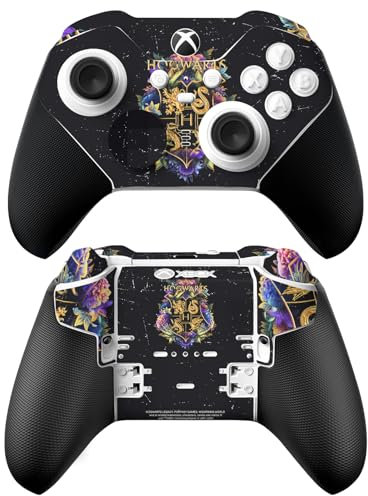 Head Case Designs Offizielle Harry Potter Hogwarts Wappen Grafiken Vinyl Haut Gaming Aufkleber Abziehbild Abdeckung kompatibel mit Xbox Series X & S Elite Wireless Controller Series 2