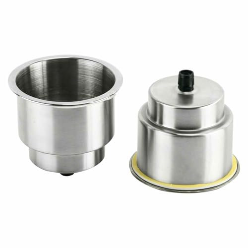 ASJFGTEH Portabicchieri in Acciaio Inox da 2/4 Pezzi for Barca/Camper(2PCS)