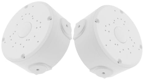 STOBOK 2stücke Teilige Anschlussdose Für Überwachungskamera Wetterfeste Abdeckung Für Kamera Kabelversteckbox Für Außenkamera Montage Für Kameraanschlussdose Schutz Für