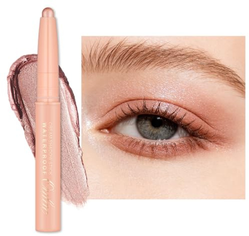 Oulac Champagne Nude Eyeshadow Stick – Twist-Up Pencil, Creamy Blendable Texture, Vegan & Cruelty-Free Eye Makeup, 1.25g, 11 Golden Hour