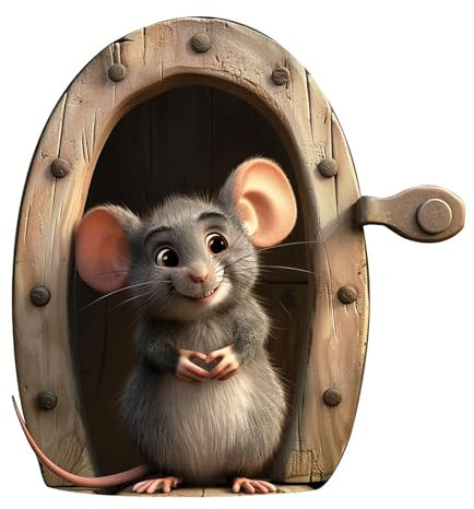 Cartoon -Mäuse Wandtattoos - Fun Animal Sticker Set, abnehmbare Peel- und Stick -Grafik | Entzückende Kunst für Mauszimmern, langlebige Kindergartendekorationen für Kinderzimmer, Kindergärten und gemü