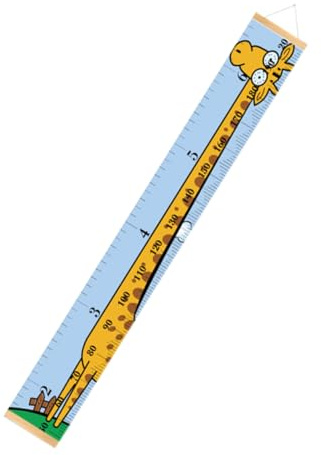 VANZACK Cartoon Giraffe Höhenmessung Wanddeko für Kinderzimmer Abnehmbare Messlatte Seil für Babyzimmer Geschenkidee