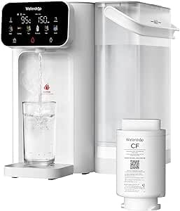 Waterdrop CT01 Instant Hot & Cold Water Filter Dispenser with UV Sterilization, Customizable Temperature and Cup Size, Reduces Limescale, TDS, Chlorine, Retain Main Minerals