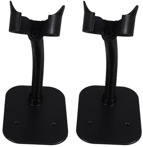 SHINEOFI 2pcs Adjustable Barcode Scanner Stand Holder Cradle Base for Supermarket Retail Store Warehouse Library