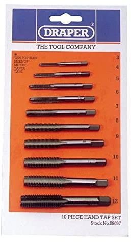 Draper 58097 Hand Tap Set 3-12mm