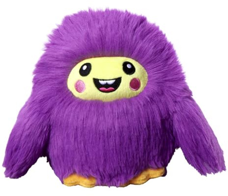 Bauer Spielwaren - Chubby Dudes - Birdy: Pummeliges Kuscheltier mit aus softem, flauschigem Plüsch, 15 cm, lila (12261)