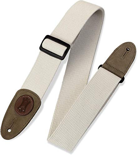 Levy's Leathers Signature Cotton Series Gitarrengurt aus Baumwolle | Breite 5 cm | Natur | (MSSC8-NAT)