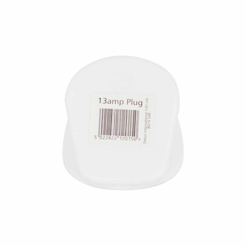 Status 13 A 3-Pin Plug - White (Pack of 3)