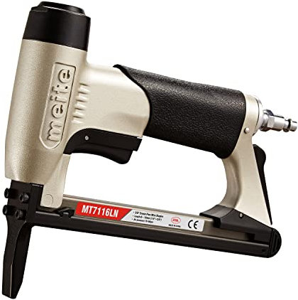 meite MT7116LN Druckluft-Polstertacker mit langem Auslauf – Typ 71, 22GA – Leichter Tacker für DIY, Dekoration, Möbelbau und Holzarbeiten