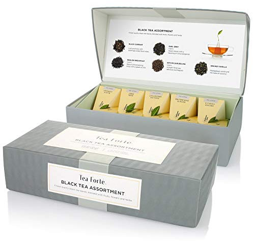 Tea Forte Black Tea Assortment 10 tee-pyramiden, Schwartztee by Tea Forté