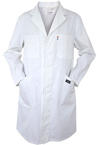 Carson Classic Workwear Carson Arbeitsmantel aus Reiner Baumwolle, 1 Stück, 46, weiß, KTH741,W