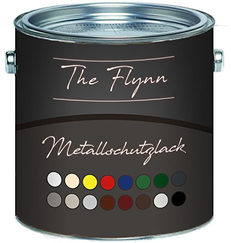 The Flynn Metallschutzfarbe hochwertiger Metallschutzlack Toller Schutz vor Rost - einzigartige Fülle - markellose Farben! Metall-Lack (2,5 L, Hellelfenbein (RAL 1015))