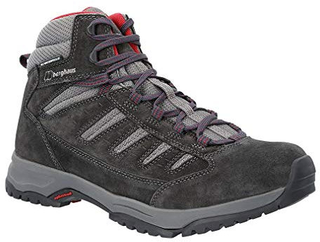 Berghaus Men's Expeditor Trek 2.0 Waterproof Walking Boots | Highly Breathable | Tough Grip, Black/Red, 10