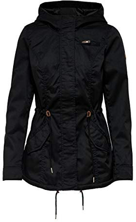 ONLY Damen Übergangsjacke Kurzmantel New Lorca Spring Parka 15168792 Black L