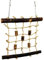 Natürliches Holz Living Seil Kletterwand Vogel Spielzeug Wand Holz Finken Kanarienvögel