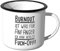 JUNIWORDS Emaille-Tasse, Burnout ist was für Anfänger, ich Habe bereits Fuck-Off, Silberner Tassenrand