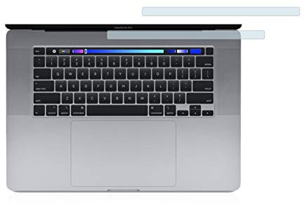 BROTECT Protector Pantalla para Apple MacBook Pro 16 2019 (SÓLO Touch Bar) Protector Transparente (2 Unidades) Anti-Huellas