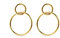 SINGULARU - Sister Ohrringe. Messing mit 18 Kt Vergoldeter Beschichtung. Schmuck für Damen.
