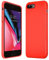 Verco Coque pour Apple iPhone 8 Plus, Silicone Liquide Souple TPU [Air Cushion] Housse Compatible avec Apple iPhone 7 Plus / 8+ Case 5,5 Pouces, Rouge