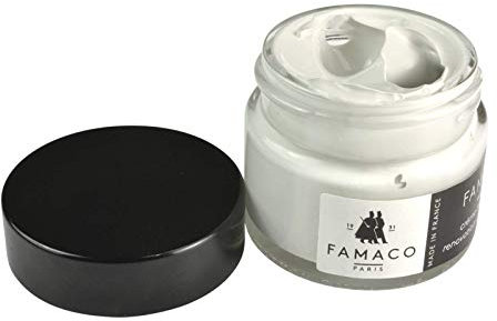 Famaco Leather Repair & Dye Cream | Self Seal Colourant for Quick and Easy Leather Repair | Suitable for Leather Sofas, Leather Car Seat, Shoes, Handbag, and more (Natural Polaire)