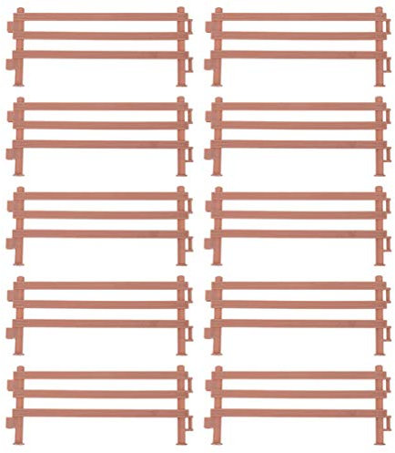 Cabilock 30 Stücke Kunststoff Lattenzaun 16cm Miniatur Zaun Mini Holzzaun Gartenzaun Garten Friesenzaun Zierzaun für Feengarten Deko Micro Landschaft Dekoration DIY Puppenhaus Zubeh?r