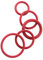 40 Pcs O-ring 8 mm x 10 mm x 1 mm | Silikon - SI Dichtung Gummidichtung Oring 8x1-70 ShA | Verschiedene Größen - Konfigurieren Sie Ihren Kit