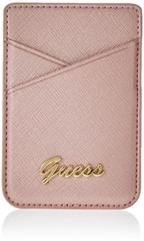 GUESS Portefeuilles avec Magsafe en Cuir iPhone 12 Design Saffiano en Couleur Rose GUWMSSASLPI, Rose
