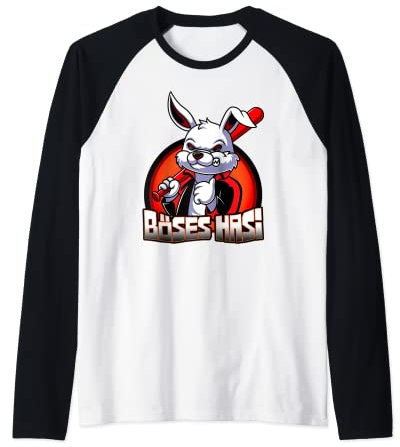 Böses Hasi Kaninchen Ostern Osterhase Raglan